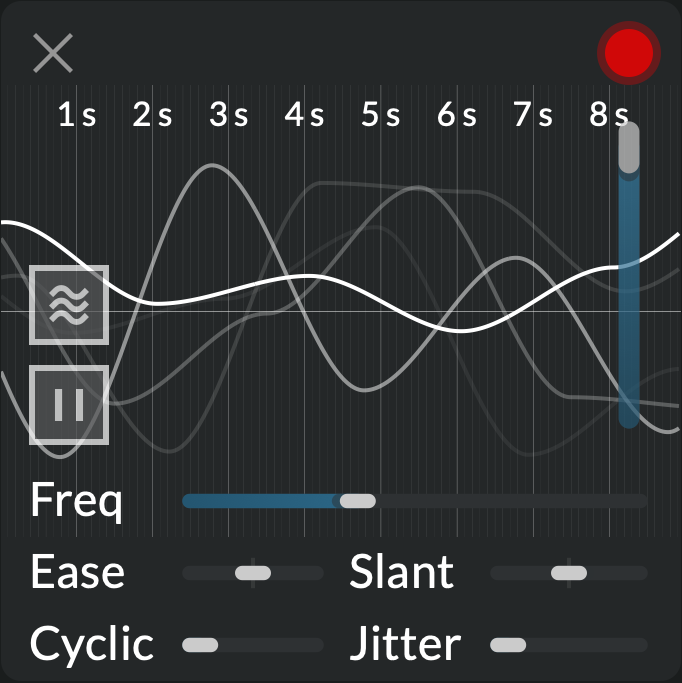 Screenshot of the Agitation module