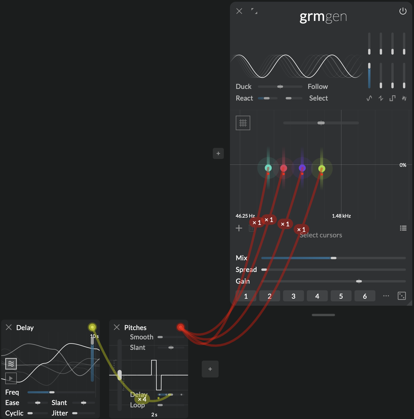 Screenshot of paused Agitation controlling Control's delay
