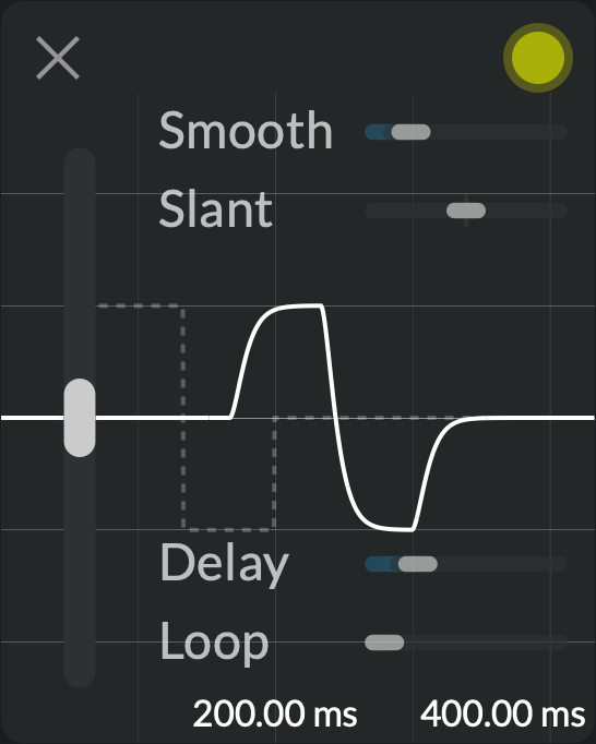 Screenshot of the Control module