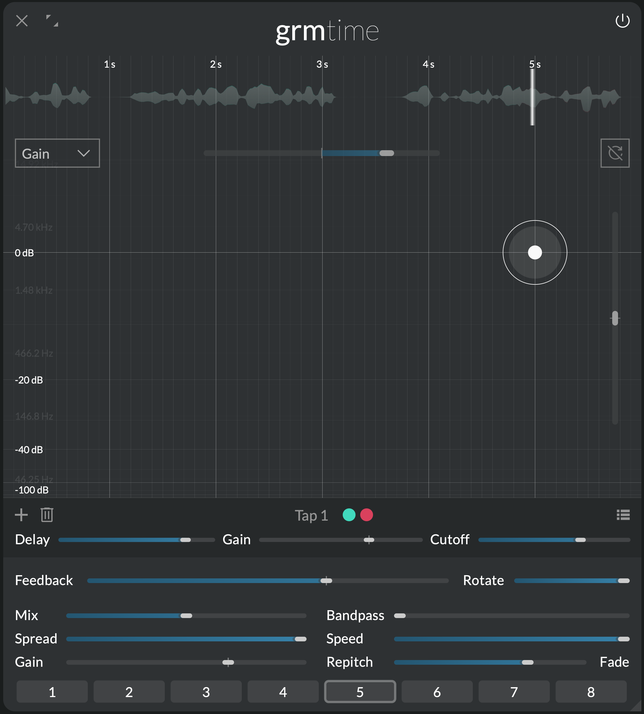 A screenshot of Time used in a looping configuration